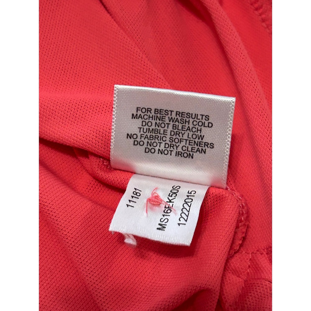 Peter Millar Polo Shirt Performance Golf Athletic Stretch Pink XL - Picture 5 of 8